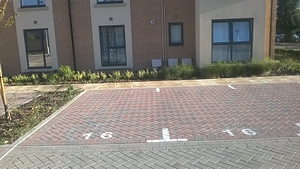 Parking Spaces and St Johns Close, Peterborough, UK